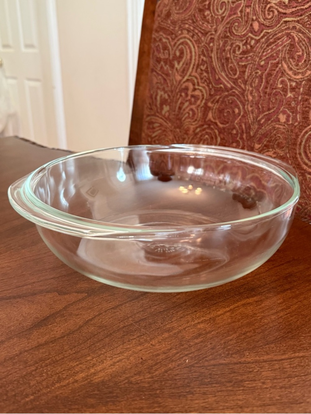 Vintage PYREX #026 3-Qt Glass Baking Dish / Casserole Roaster Bottom w/ Handles - Picture 6 of 13